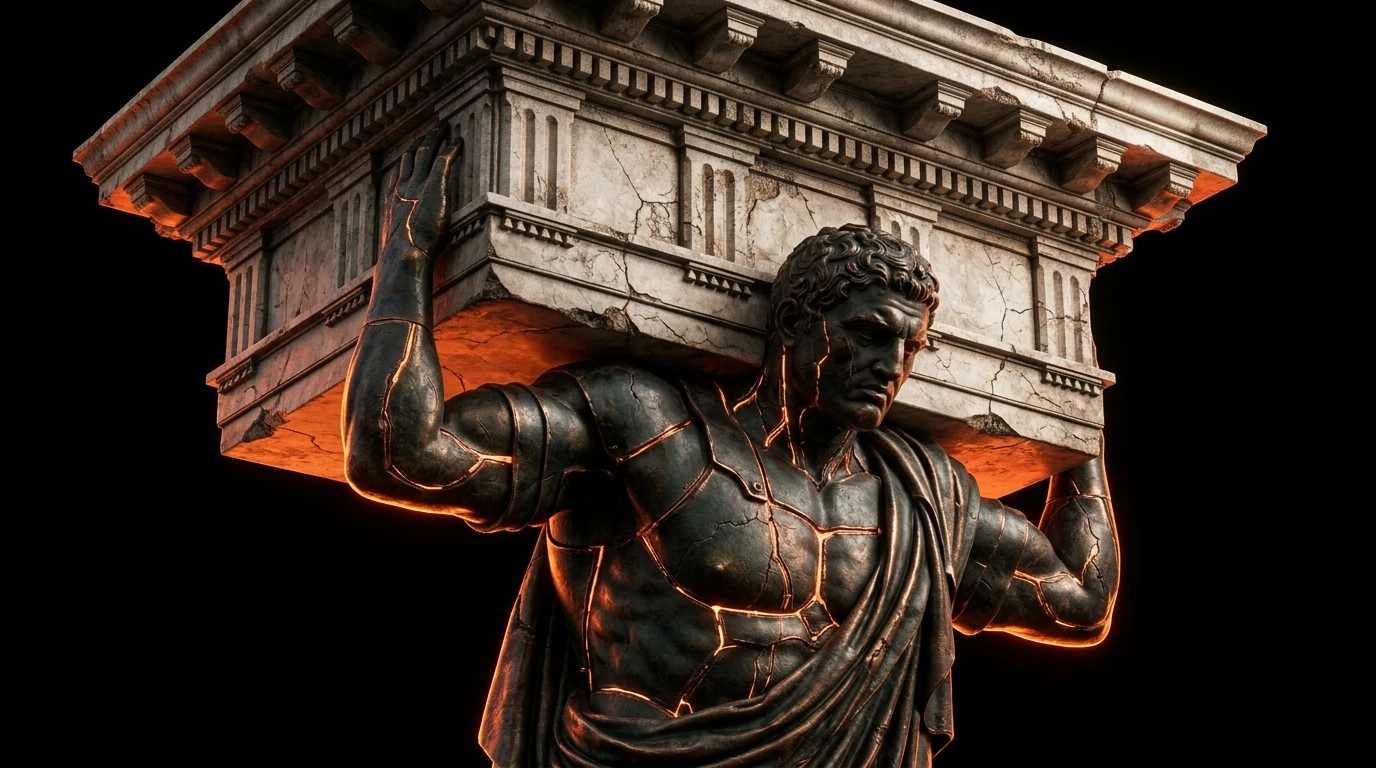 Neoclassical Titan Architectural Foundation